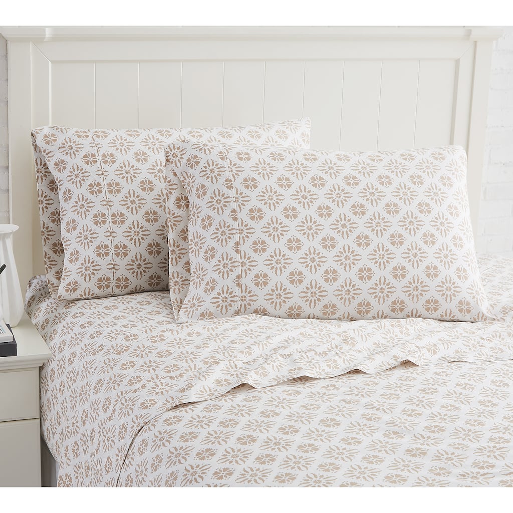 Aztec Dreams 100% Cotton Extra Deep Pocket 4-piece Bed Sheet Set