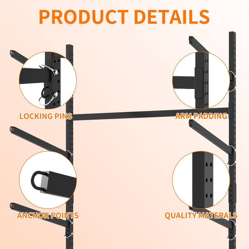 80''H Freestanding Kayak Storage Rack,Holds 4 Kayaks,Adjustable Stand