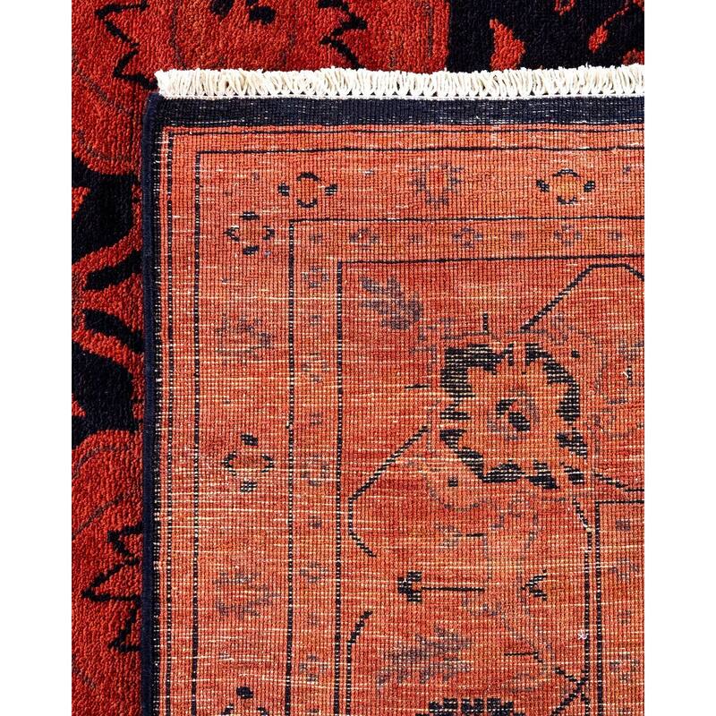 Vibrance, One-of-a-Kind Hand-Knotted Area Rug - Orange, 6' 0" x 9' 2" - 6' 0" x 9' 2"