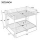 preview thumbnail 5 of 7, Full XL over Queen Bunk Bed White Metal Bunk Bed Frame with Ladder, Full-length Guardrails, Metal Slats Support for Kids, Teens