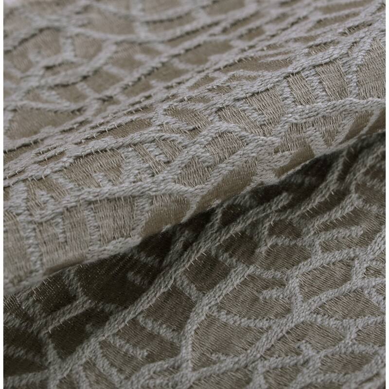 Peralta Jacquard Chenille Window Valance and Pillow Shell Set