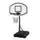 preview thumbnail 16 of 19, Poolside Basketball Hoop Portable Swimming Pool Basketball System Height Adjustable 3.1ft-4.7ft with 36" Backboard Black White