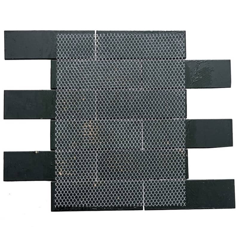 Athena 2x6 Matte Glass Subway Mosaic Tile - Wall, Backsplash