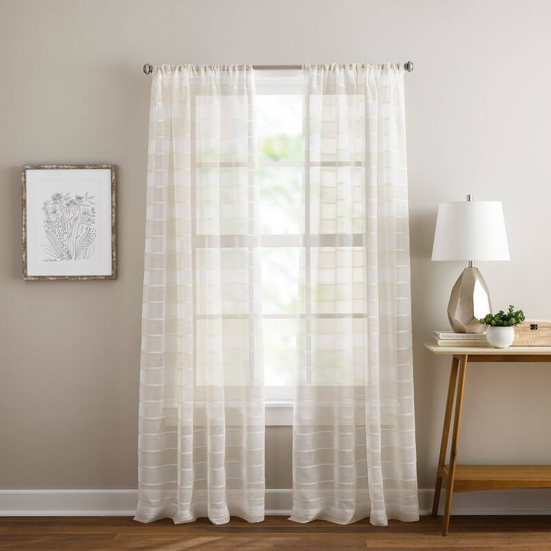 Curtainworks Harbor Curtain Panel Pair - 63 Inches - Linen