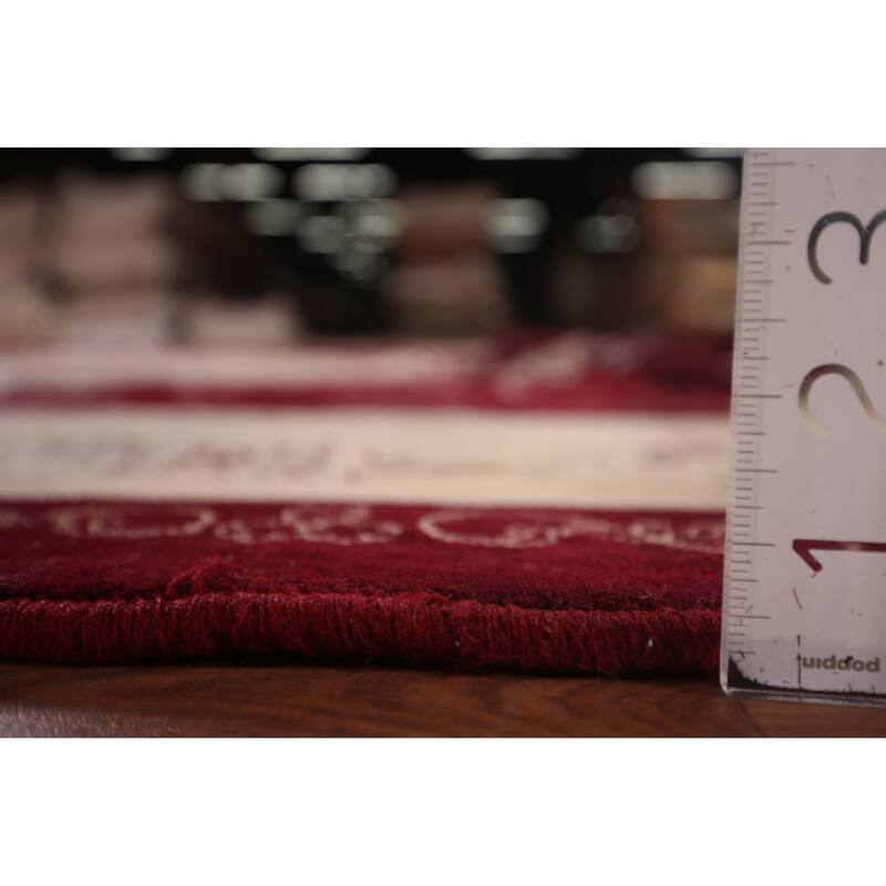 Victorian Style Floral Kashan Turkish Area Rug Machine Made Carpet - 9'9" x 13'3"