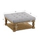 preview thumbnail 3 of 20, Lennon Pine Planked Ottoman Coffee Table by iNSPIRE Q Artisan
