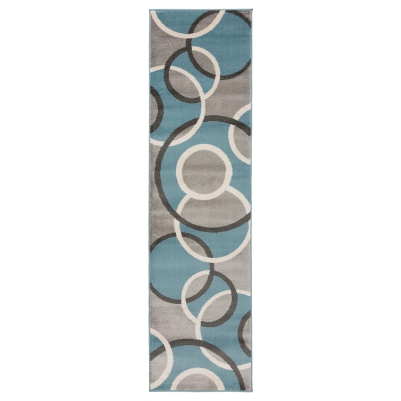 World Rug Gallery Modern Abstract Circles Area Rug