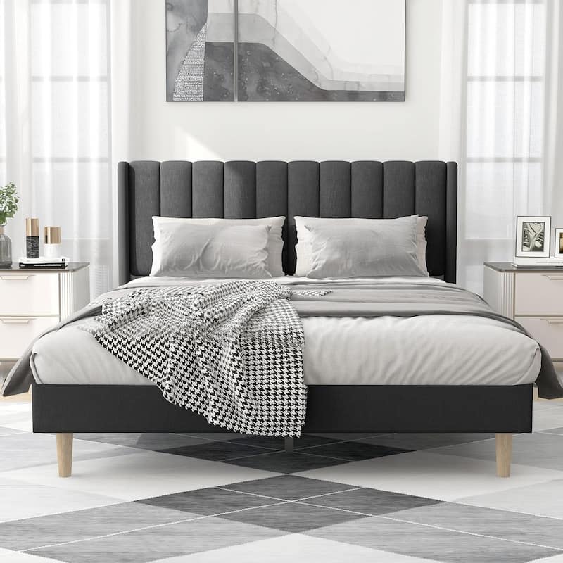 Alazyhome Upholstered Platform Bed Frame