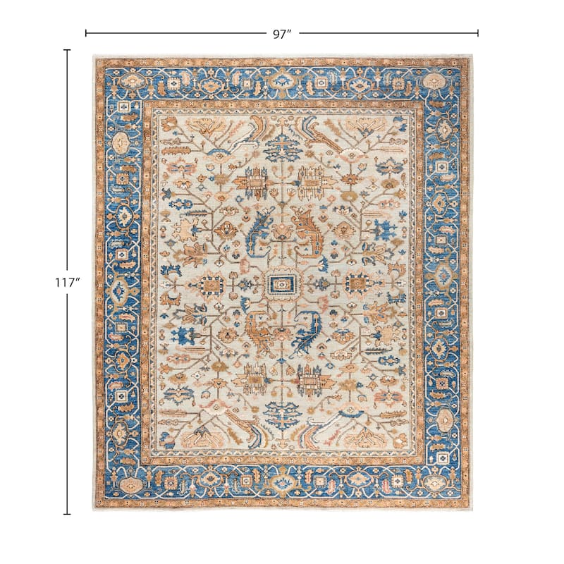Serapi One-of-a-Kind Hand-Knotted Area Rug - Ivory - 8' 1" x 9' 9"