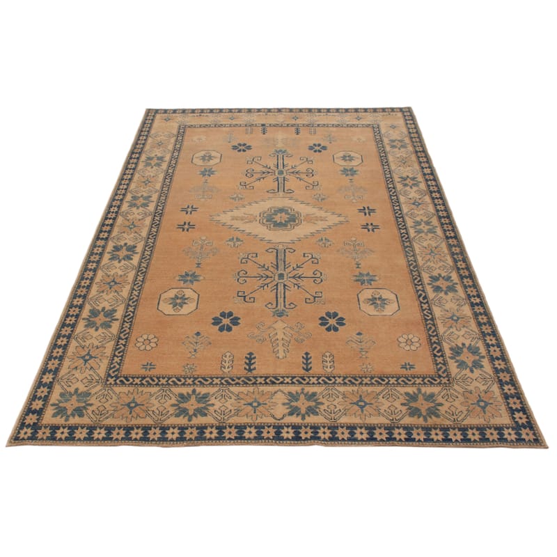 ECARPETGALLERY Hand-knotted Finest Ghazni Copper, Tan Wool Rug - 6'11 x 10'10