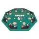preview thumbnail 11 of 10, 48-Inch Poker Table Top and 500 Chips Set - Foldable Topper