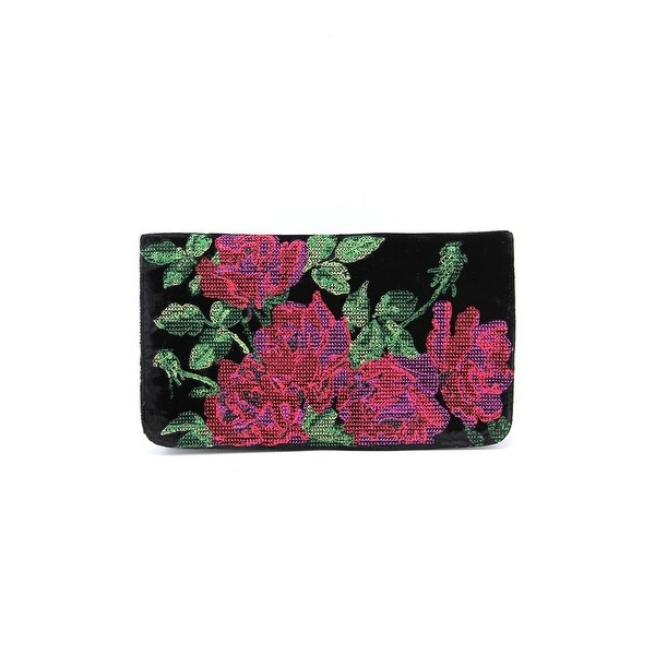 Shiraleah Julia Women Canvas Clutch NWT - Black