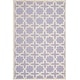 preview thumbnail 77 of 183, SAFAVIEH Handmade Cambridge Trudie Geometric Wool Rug 5' x 8' - Lavender/Ivory - Rectangle
