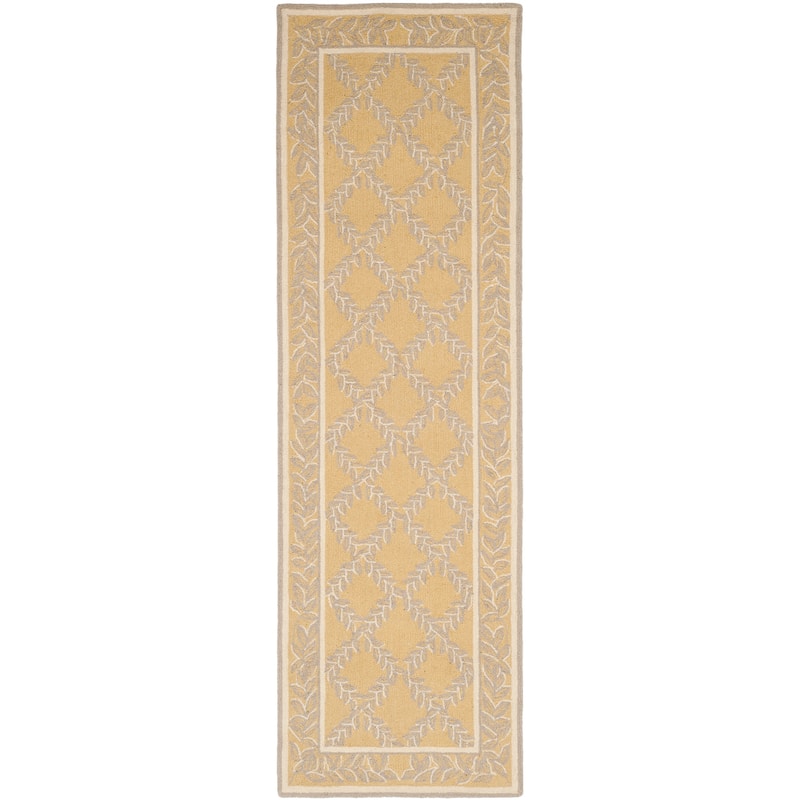 SAFAVIEH Handmade Chelsea Sunstripe Trellis French Country Wool Rug