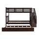 preview thumbnail 13 of 44, Twin-over-Twin Bunk Bed with Twin size Trundle for Bedroom, Dorm, Adults