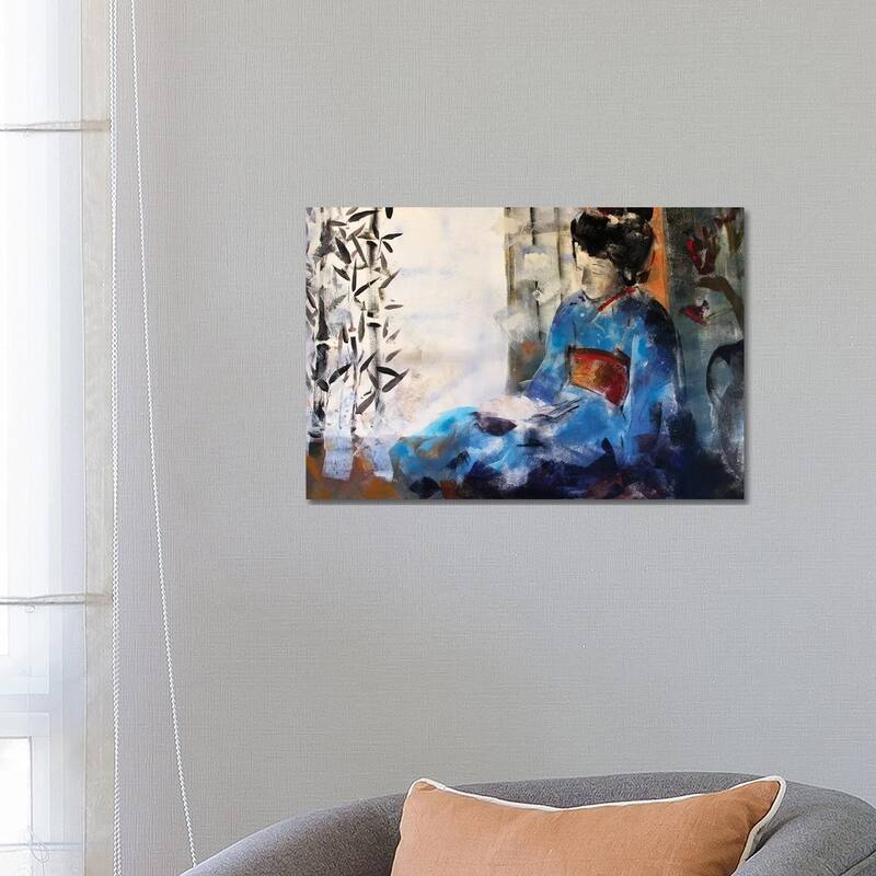 iCanvas "Geisha Sleeping" by Marina Del Pozo Canvas Print - 18x26x1.5