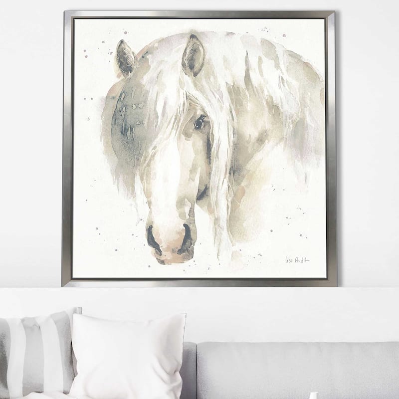 "Farm Friends VI Neutral" Print on Floating Canvas