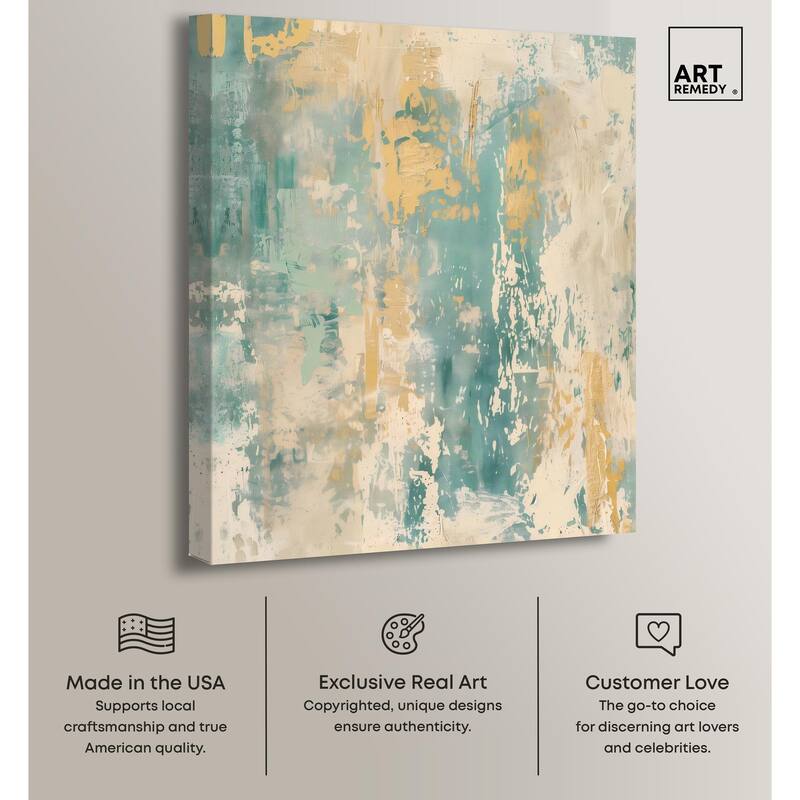 Minted Ivory II Canvas by Art Remedy, Gallery Wrapped