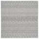 SAFAVIEH Courtyard Zorana Indoor/ Outdoor Waterproof Patio Backyard Rug - 7'1 x 7'1 Square - Black/Grey