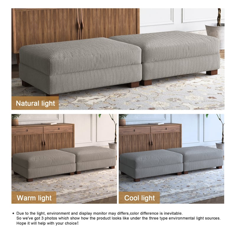 Modern Sofa Ottoman Foot Rest Stool for Living Room
