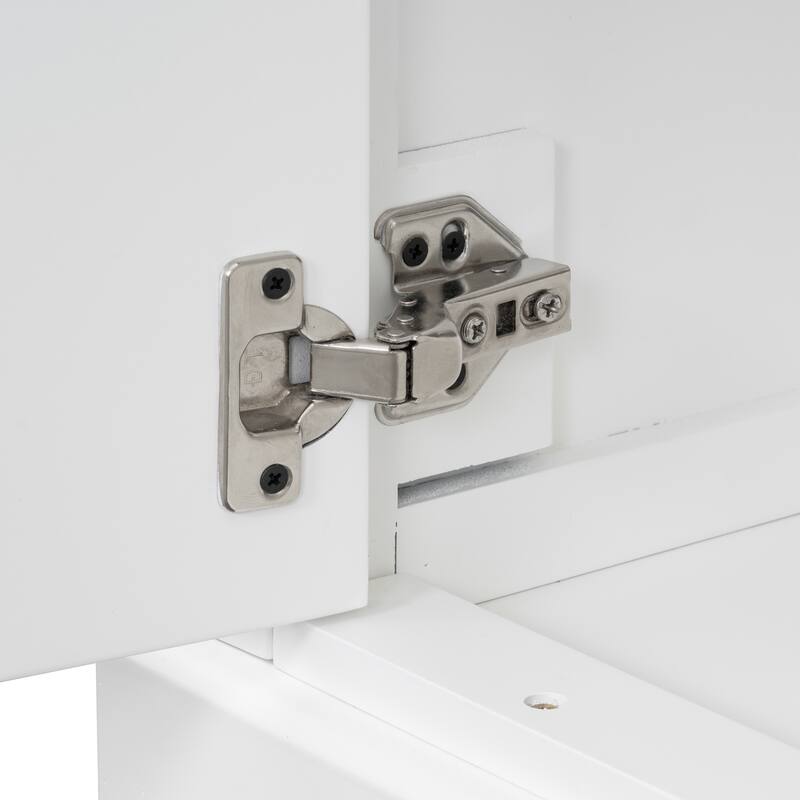 GDFStudio - Seren Bathroom Vanity with Ceramic Sink, Soft-Close Door, Shelf & 1 Drawer