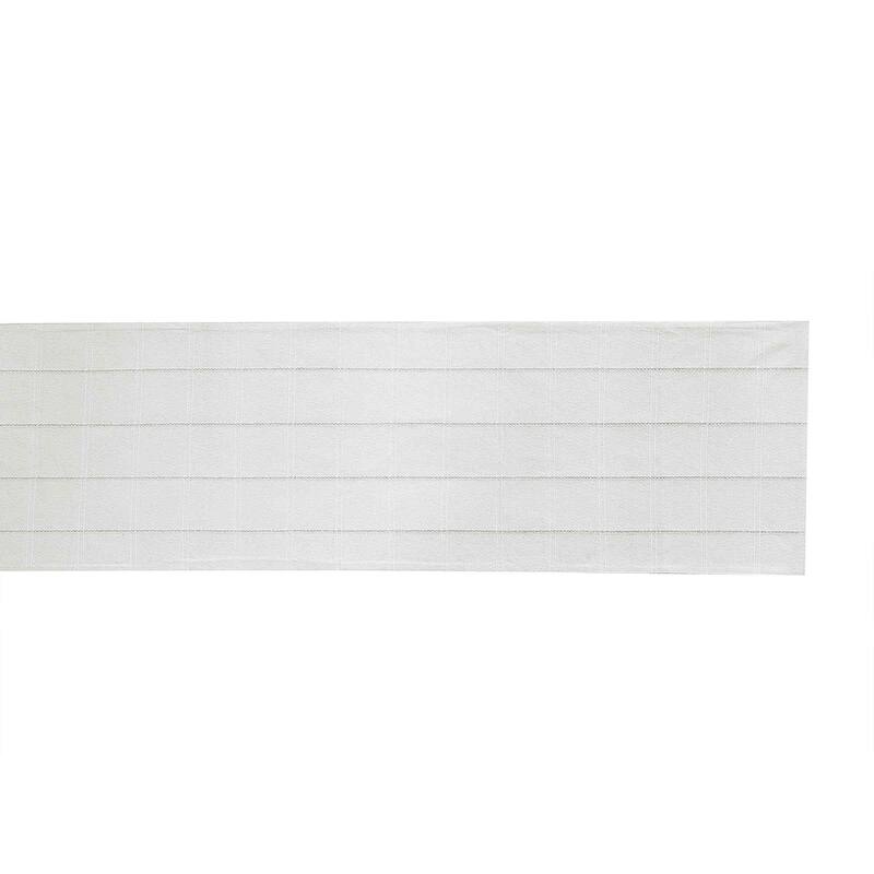 Izod Chadwick White Silver Lurex 72" Runner