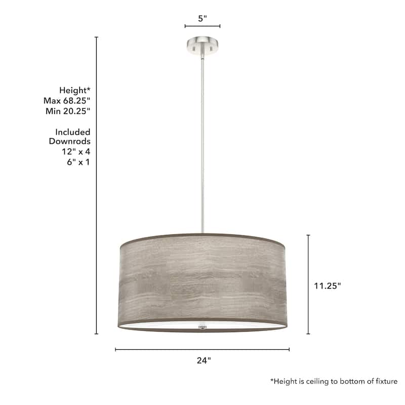 Hunter Solhaven Drum Pendant Light