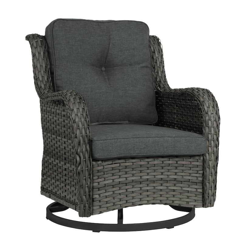 Outdoor Swivel Rocker Patio Rattan Chair