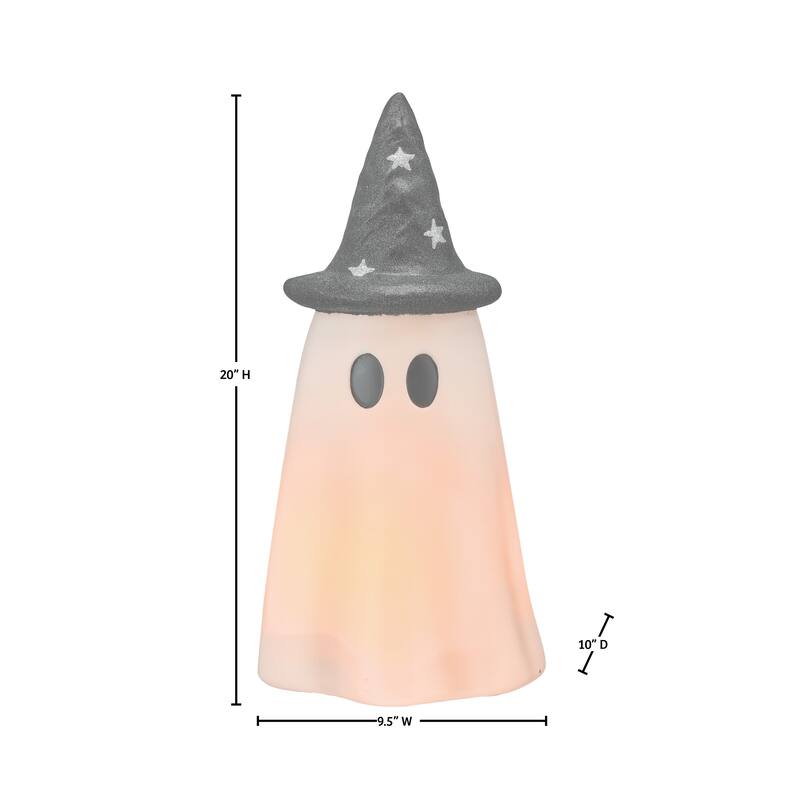 20" LED Battery Operated Timer Outdoor Ghost