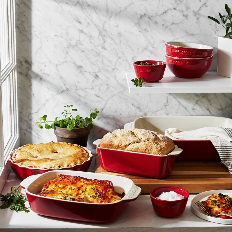 HENCKELS Ceramic 8-pc Mixed Bakeware & Serving Set