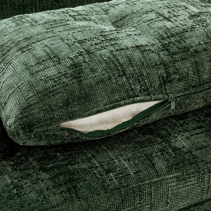 Roomfitters 360° Swivel Sofa Barrel Chair, 36.6-Inch Round Accent Chair with Dual-Layer Cushion for Living Room, Bedroom