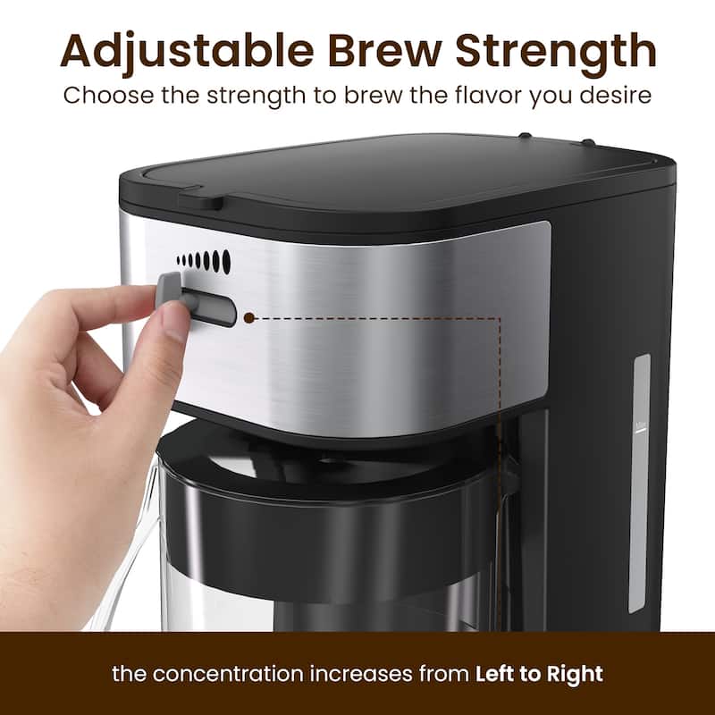 Iced Tea Maker with 2.5-Quart Pitcher 7 Cups Coffee Machines