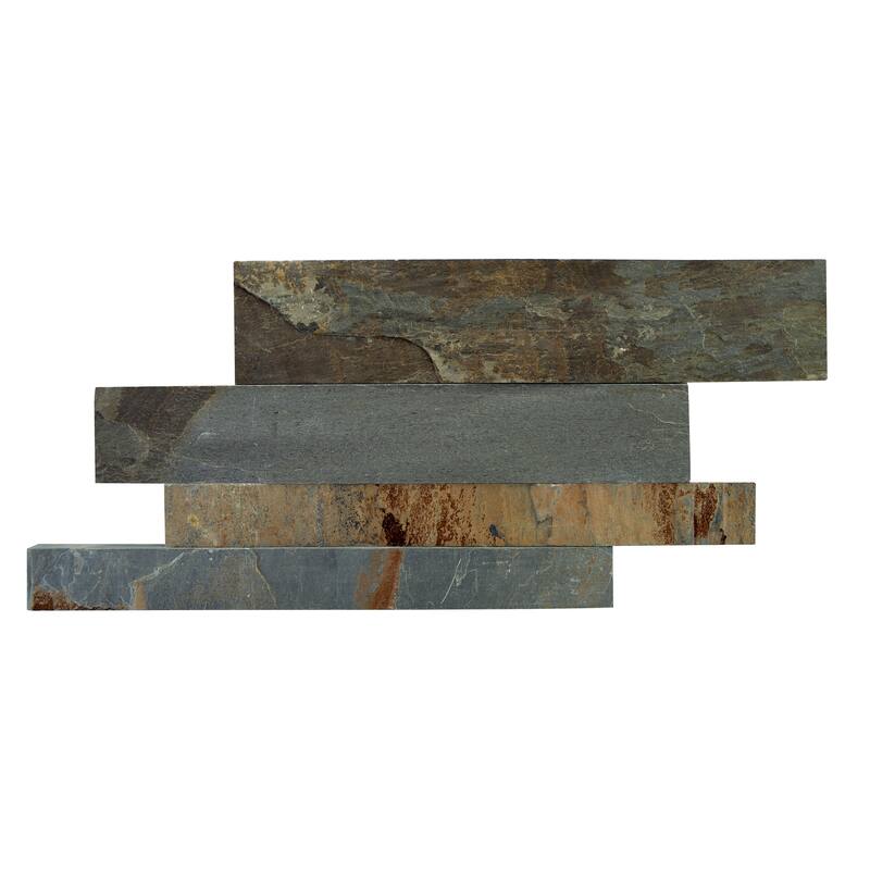 Linear Lines 6 in. x 12 in. Split Face Slate Wall Tile