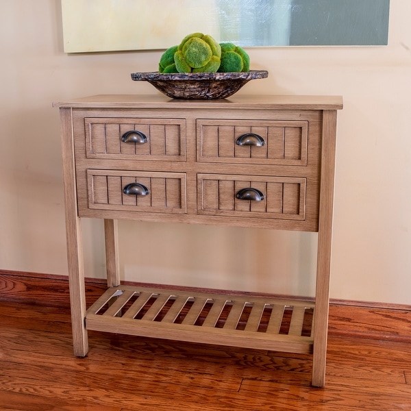 Bailey Bead board 4-drawer Console Table. Opens flyout.