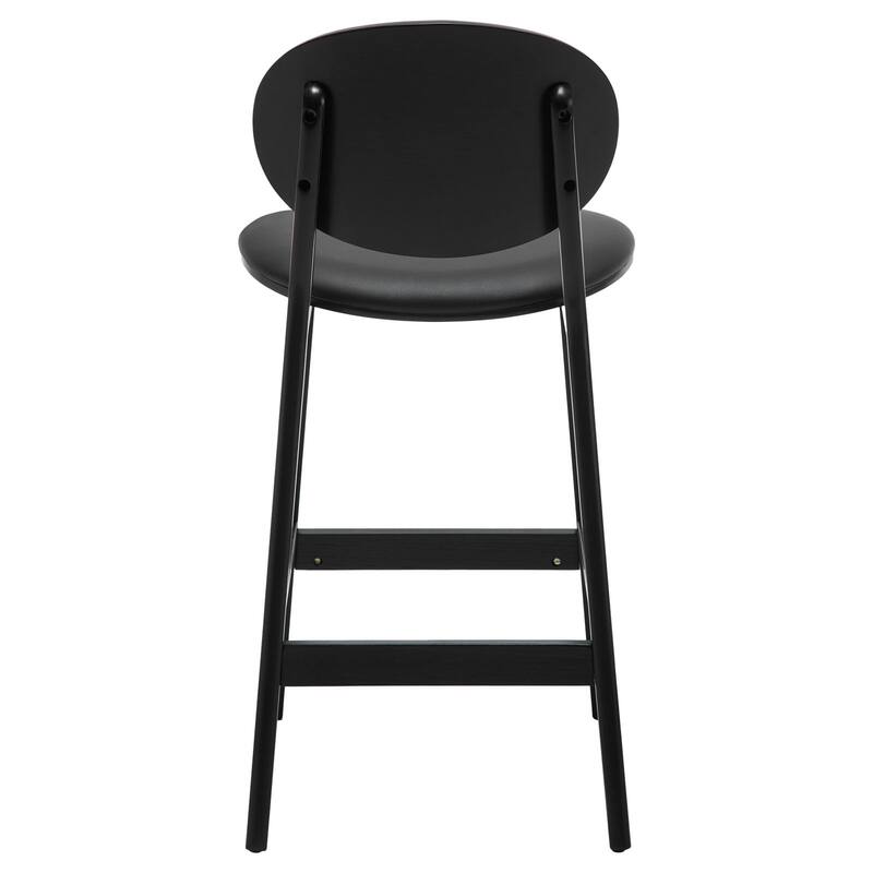26-Inch Upholstered Wood Counter Stool/ Barstools - 37.4"H x 17.3"W x 18.7"D