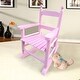 preview thumbnail 1 of 53, Sturdy Rocking Chair Indoor and Outdoor -Suitable For Kids - 14.2” L x 18.9” W x 22.44” H Pink