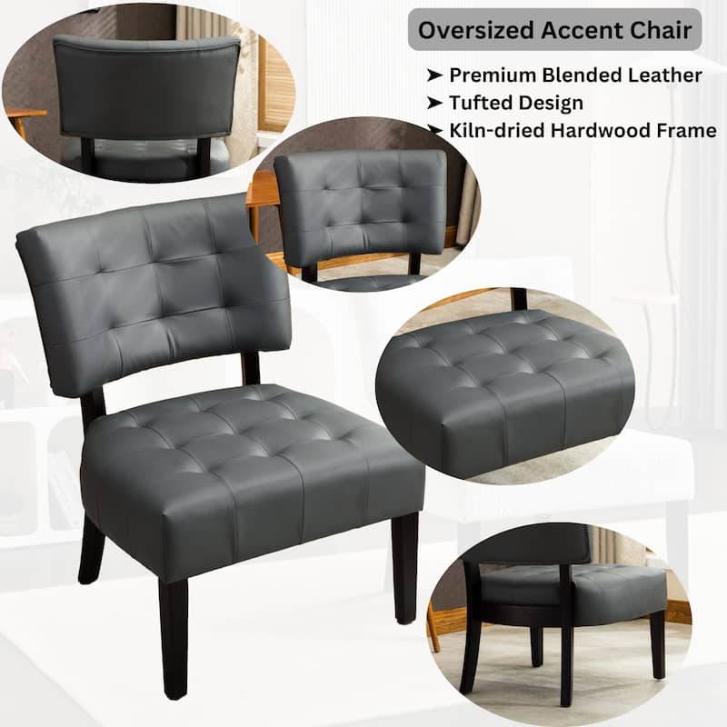 Porch & Den McRee Tufted Slipper Oversize Chair