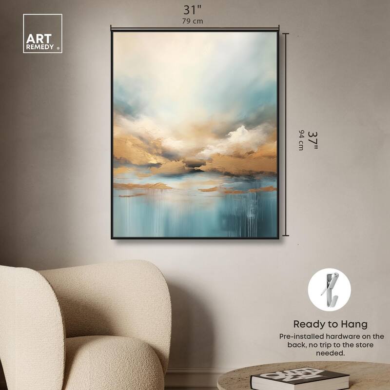 Cloudscape in Gold I Canvas by Art Remedy