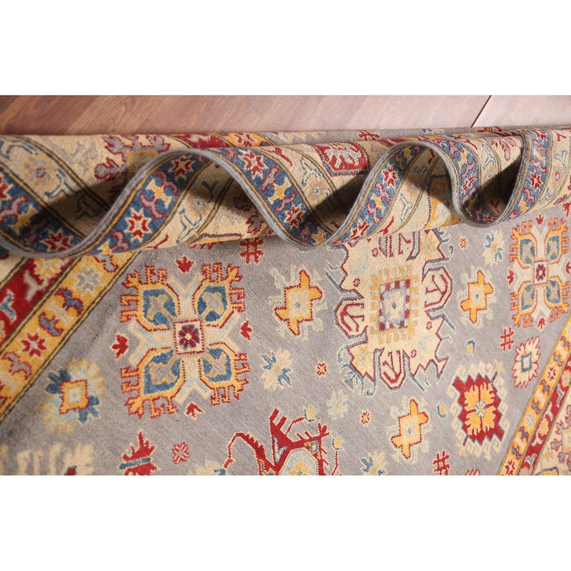 Oriental Kazak Area Rug Hand-Knotted Wool Carpet - 6'7" x 10'2"