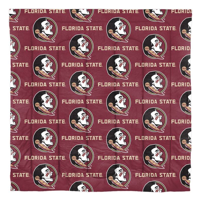NCAA Rotary 7-piece Queen Bed in a Bag Set
