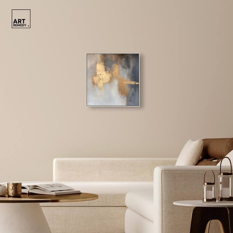Golden Imprint Canvas by Art Remedy