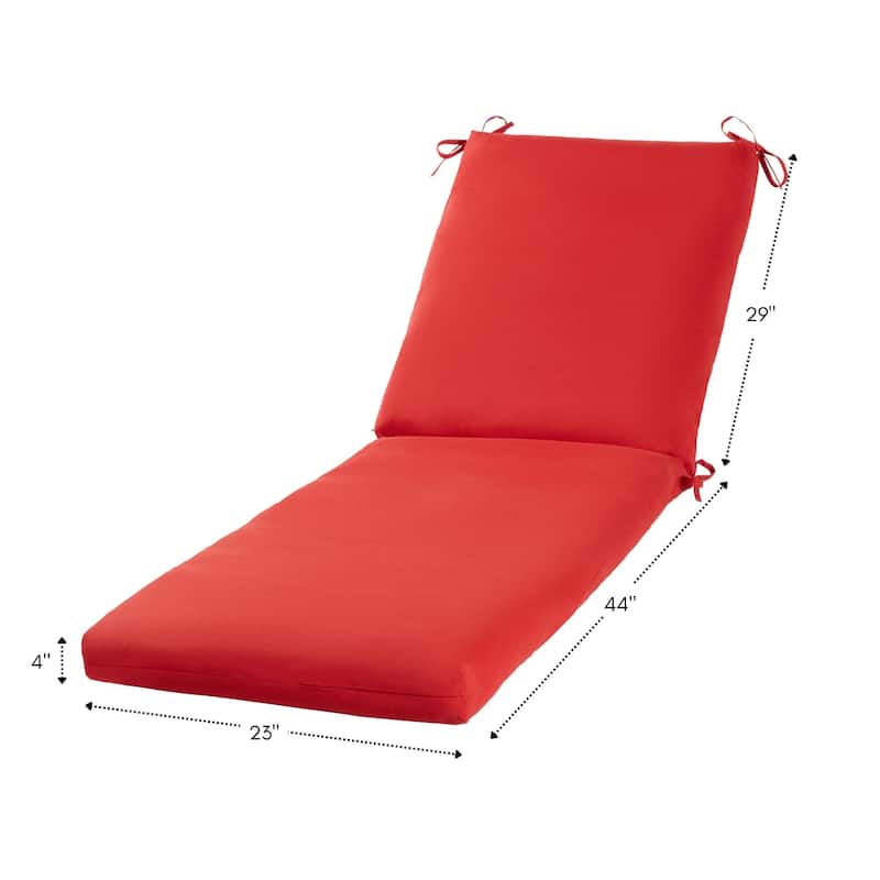 Greendale Home Fashions Outdoor Chaise Cushion (Cushion Only)