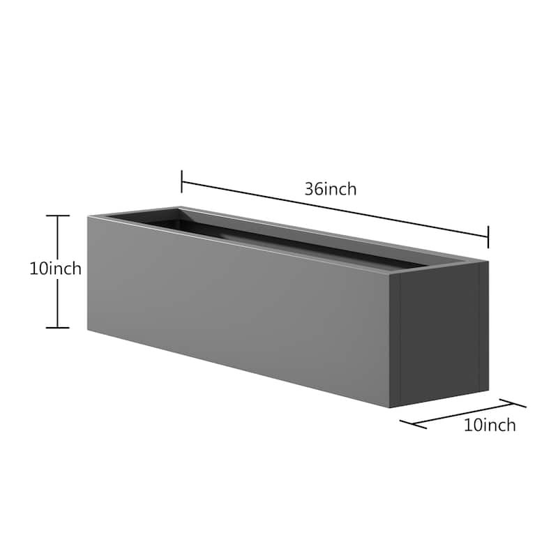 Metal Movable Planter Box with Trellis Privacy Screen Planter Box with Lockable Wheels
