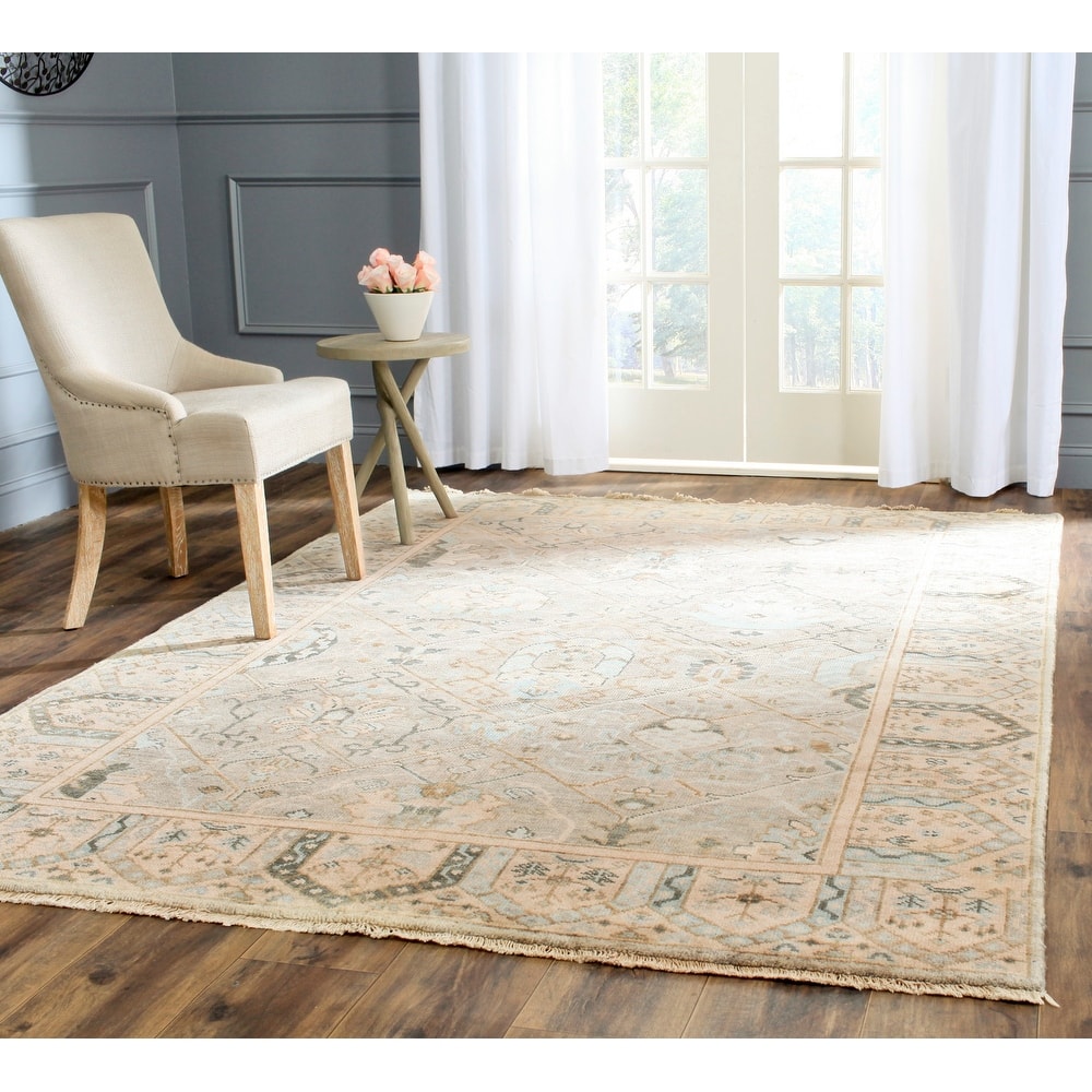 SAFAVIEH Couture Hand-knotted Oushak Duygu Traditional Oriental Wool Rug