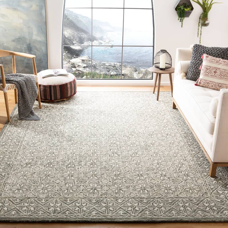 SAFAVIEH Handmade Micro-Loop Sudeshna Wool Rug