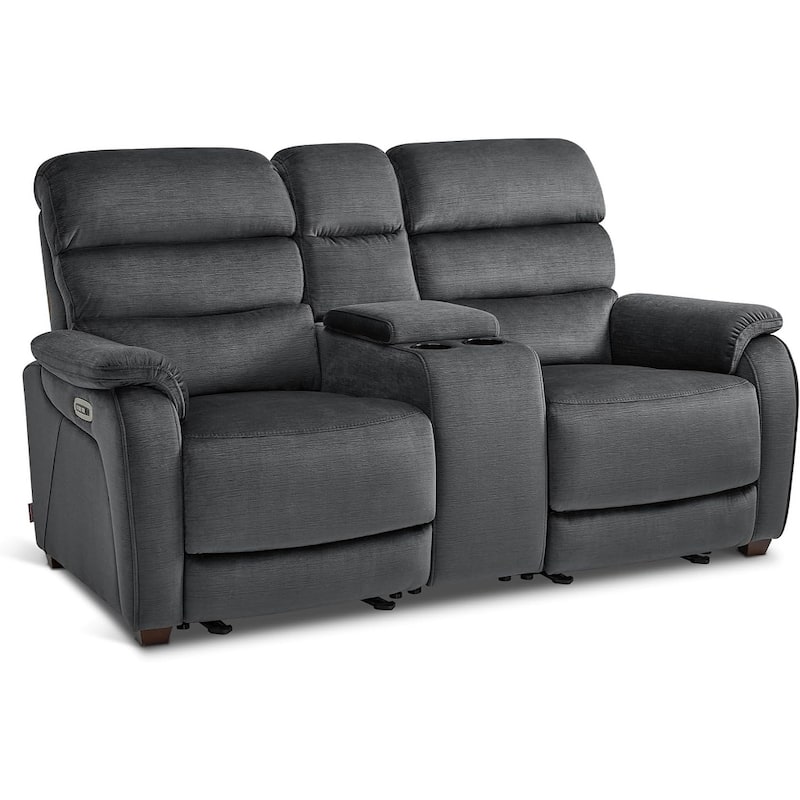 MCombo 61.6'' Wall Hugger Power Loveseat Recliner Sofa with Adjustable Headrest and USB A & C Charge Ports