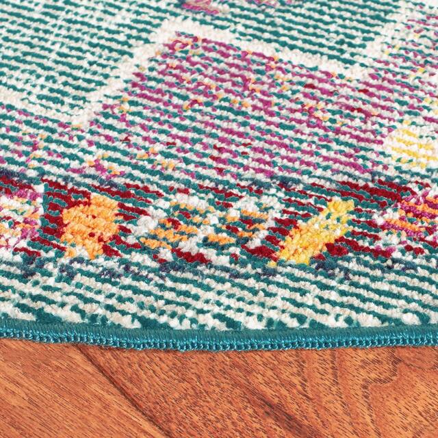 SAFAVIEH Crystal Floretta Vintage Boho Medallion Rug