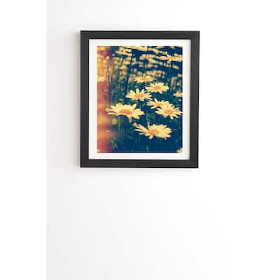 Deny Designs Daisies Framed Wall Art (3 Frame Colors) - Multi-Color