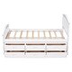preview thumbnail 6 of 70, Twin Size Platform Bed Wood Kids Storage Bed with 6 Drawers