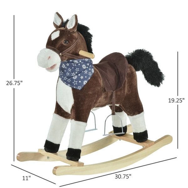 child on rocking horse